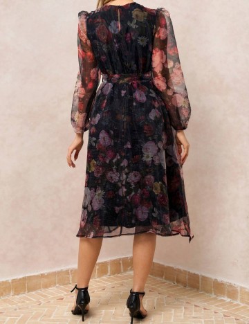 Rochie midi Shein, mix culori