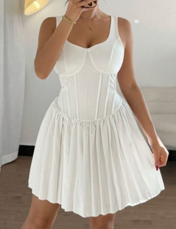 Rochie mini Shein, alb