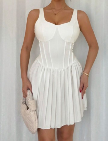 Rochie mini Shein, alb