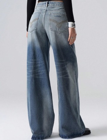 Jeans Shein, albastru