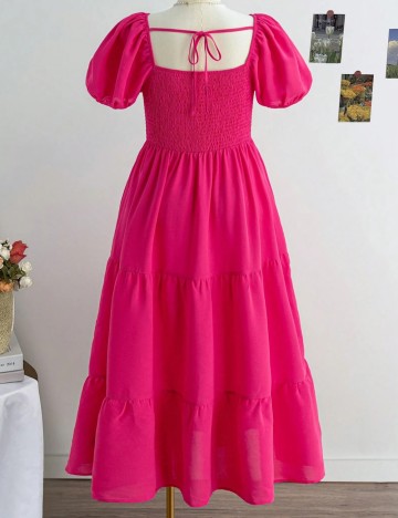 Rochie maxi Shein Curve+, roz