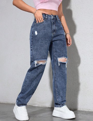 Jeans Shein, albastru