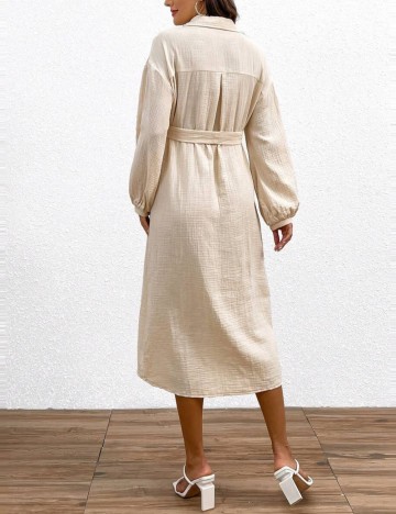 Rochie midi Shein, crem