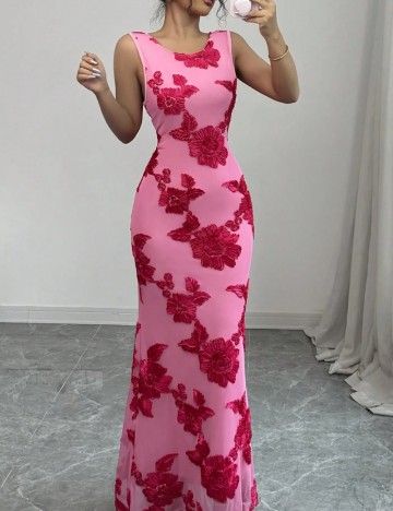 Rochie maxi Shein, roz