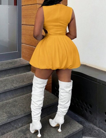 Rochie mini Shein, galben