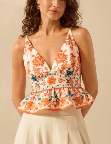 Top Shein, mix culori