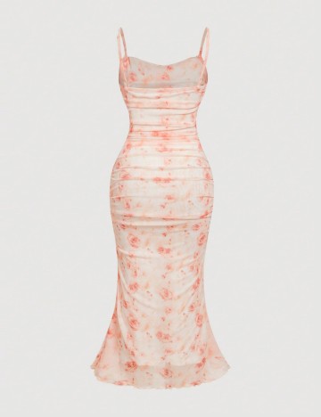 Rochie midi Shein Curve+, roz