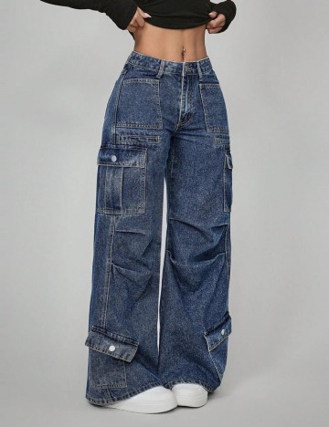 Jeans Shein, albastru