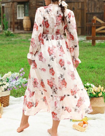 Rochie midi Shein Curve+, crem