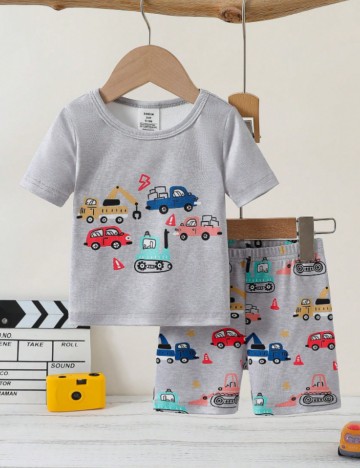 Compleu pijamale Shein, gri