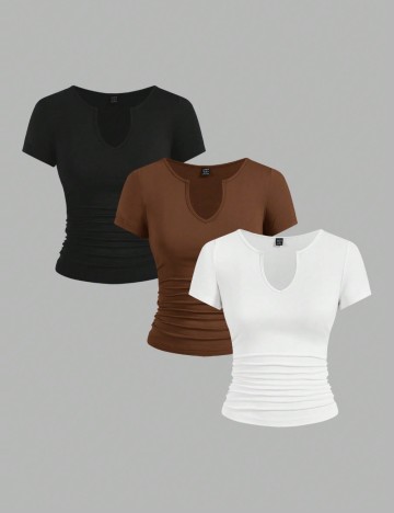 Set Tricouri Shein, mix culori