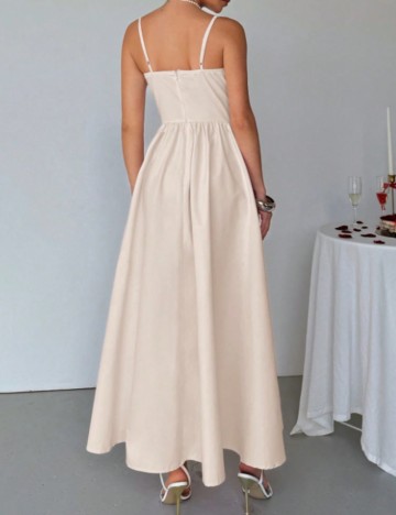 Rochie maxi Shein, crem