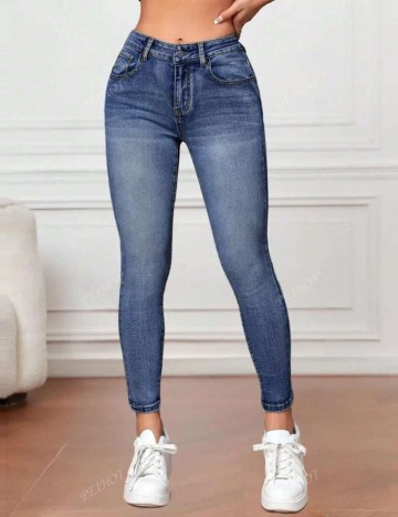 Jeans Shein, albastru