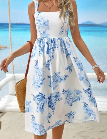 Rochie midi Shein, mix culori