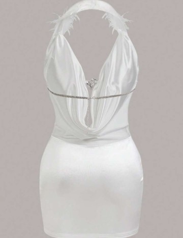 Rochie mini Shein, alb
