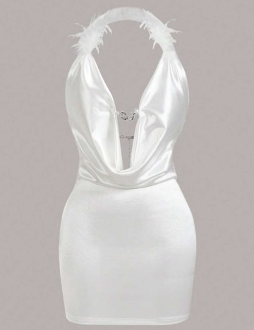 Rochie mini Shein, alb