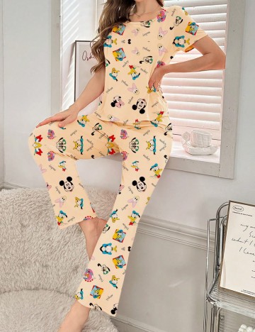 Compleu pijamale Shein, bej