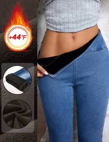 Pantaloni Shein, albastru