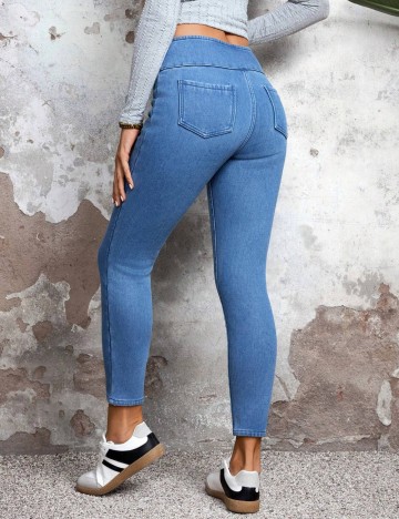 Pantaloni Shein, albastru