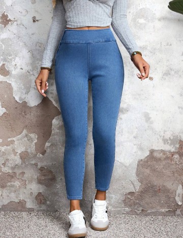 Pantaloni Shein, albastru