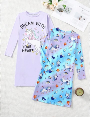 Set rochii de noapte Shein, mix culori