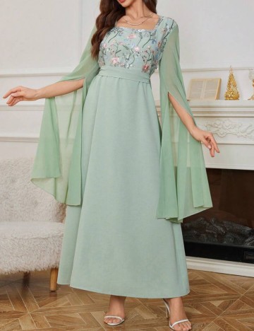 Rochie maxi Shein, verde