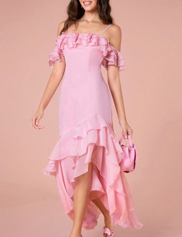 Rochie maxi Shein, roz