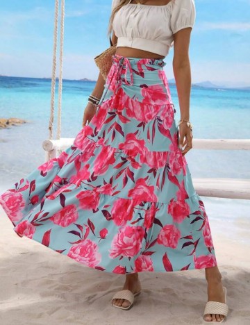 Fustă maxi Shein, mix culori