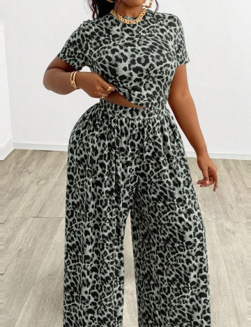 Compleu Shein Curve+, animal print