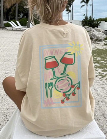Tricou Shein, bej