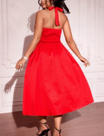 Rochie midi Shein Curve+, roșu