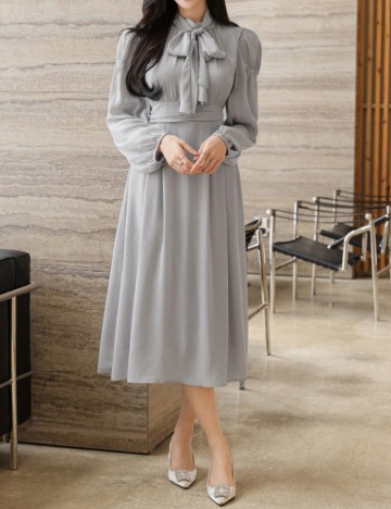 Rochie midi DAZY by Shein, gri