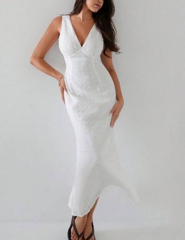 Rochie midi Shein, alb