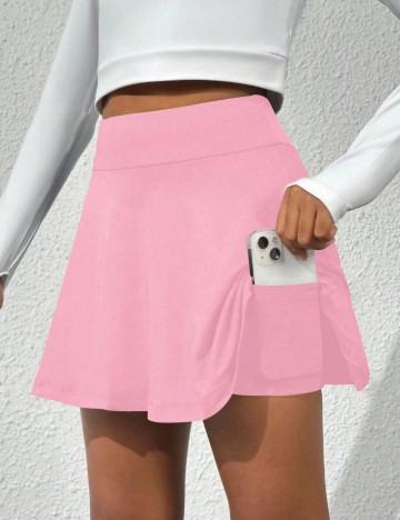 Fustă Pantalon Shein, roz