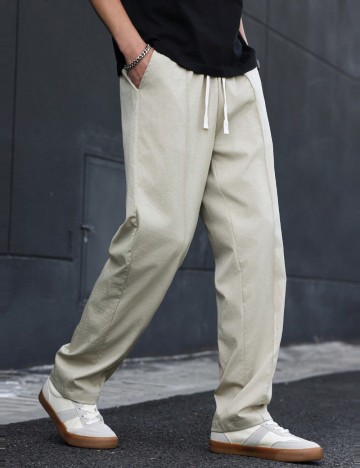 Pantaloni MANFINITY by Shein, bej