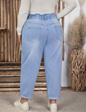 Jeans Shein Curve+, albastru