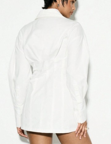 Rochie tip cămașă Shein, alb