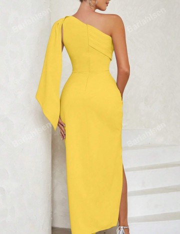 Rochie midi Shein, galben