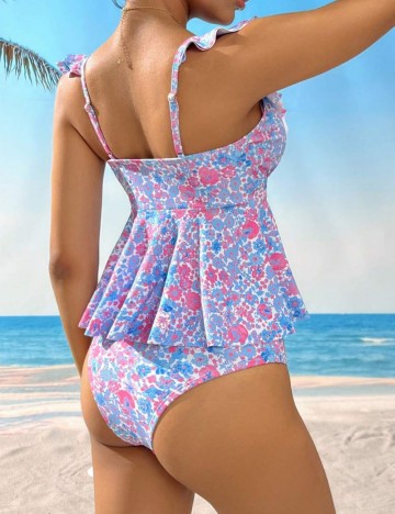 Costum de baie Shein, mix culori
