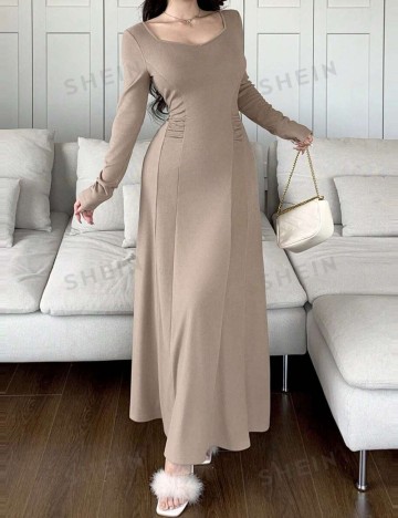 Rochie maxi Sheilay, maro