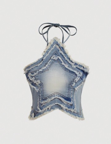 Top Shein, albastru