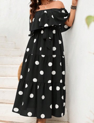 Rochie midi Shein Curve+, mix culori