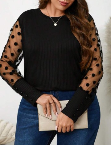 Bluză Shein Curve+, negru