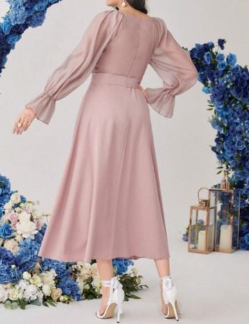 Rochie midi Shein, roz