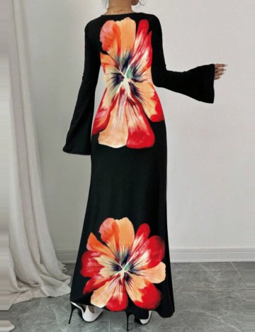 Rochie maxi Shein, mix culori