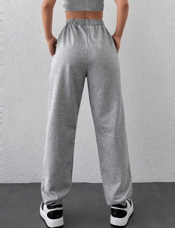 Pantaloni de trening Shein, gri