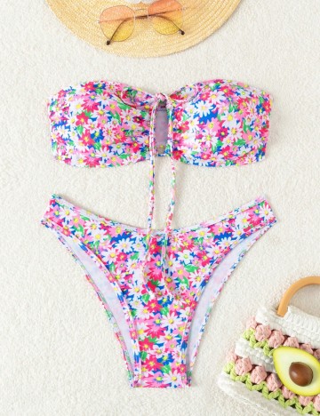 Costum de baie Shein, mix culori