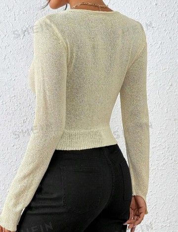 Cardigan Shein, crem