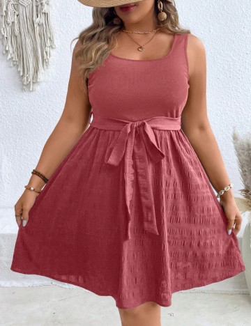 Rochie mini Shein Curve+, roz