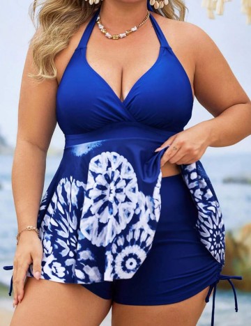 Costum de baie Shein Curve+, mix culori